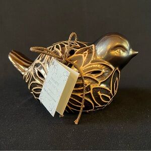 Jasmine Blossom Aromotherapy High Fragrance Sachet Ceramic Bronze Bird Figurine